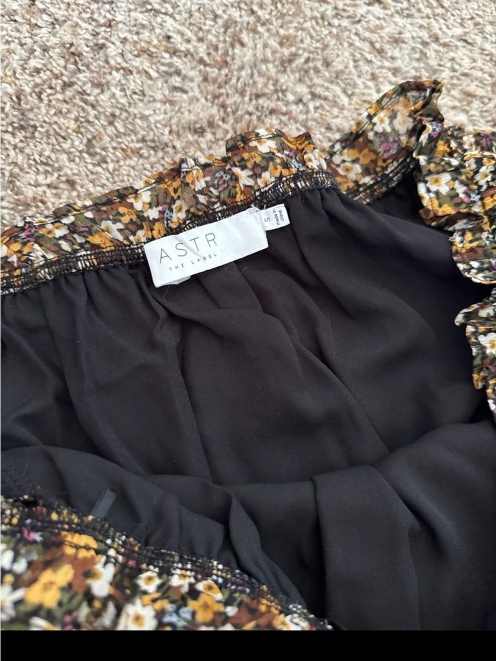 Anthropologie ASTR the Label Floral Off the Shoulder Maxi Dress size Small - Picture 11 of 12